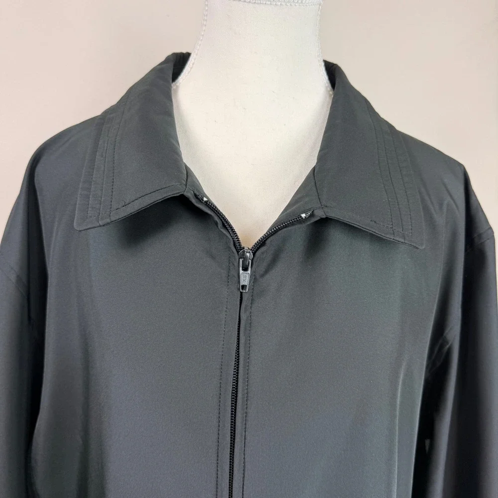 MAC MOR Mens XL‎ Black Lightweight Full Zip Jacket Made in Canada